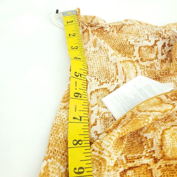 Billabong Womens Brown Animal Print Stretch Side Zip Short Mini Skirt Size 28 - Picture 6 of 13